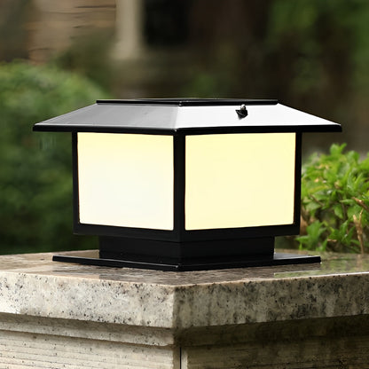 Square LED Waterproof Solar Fence Post Cap Lights Column Lamp