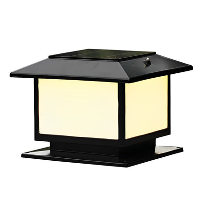 Square LED Waterproof Solar Fence Post Cap Lights Column Lamp