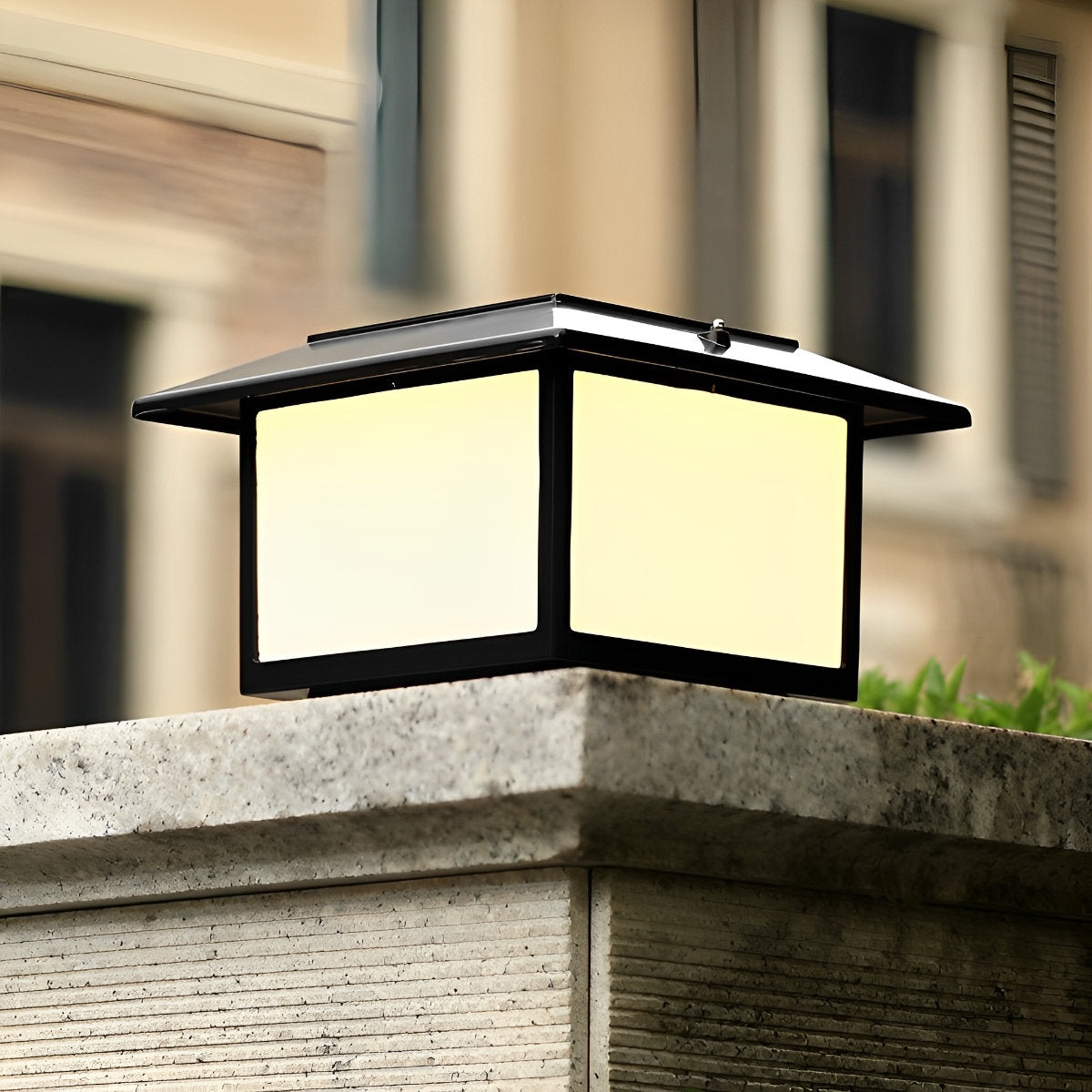 Square LED Waterproof Solar Fence Post Cap Lights Column Lamp