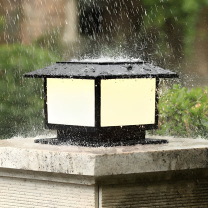 Square LED Waterproof Solar Fence Post Cap Lights Column Lamp