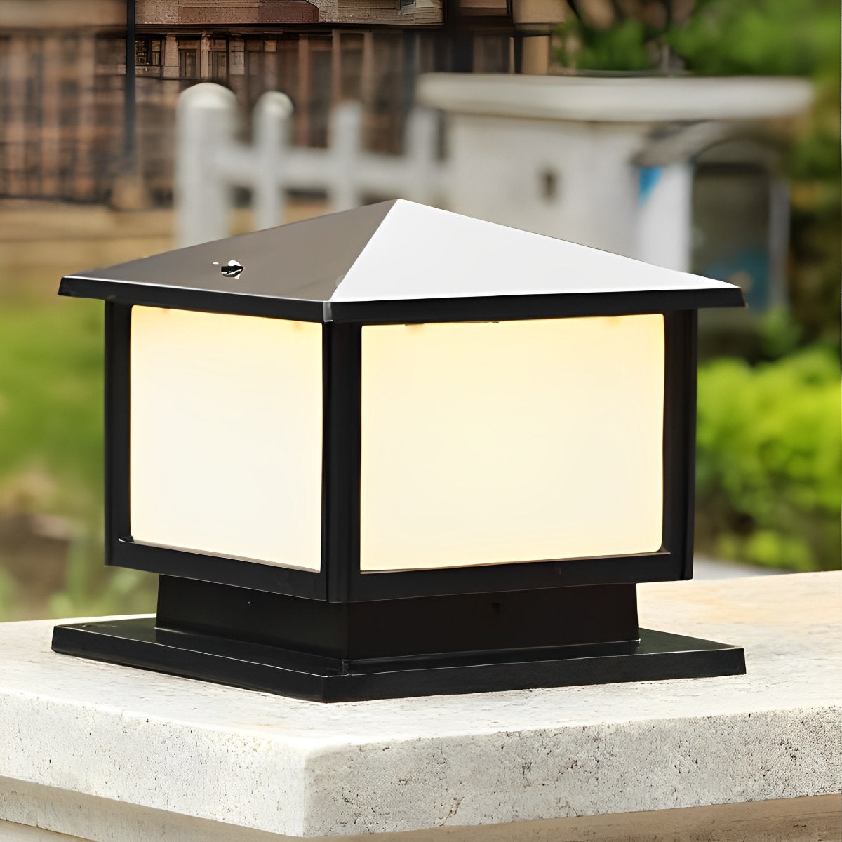 Square LED Waterproof Solar Fence Post Cap Lights Column Lamp