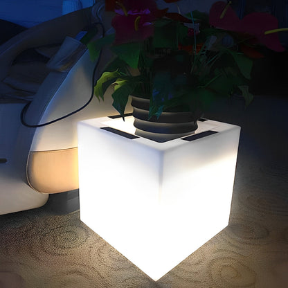 Square Waterproof Multipurpose Garden Lights Solar Flower Pot Lights