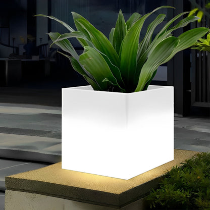 Square Waterproof Multipurpose Garden Lights Solar Flower Pot Lights