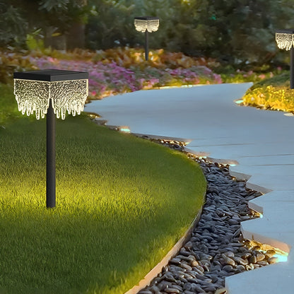 Square Waterproof Solar Outdoor Lawn Landscape Light