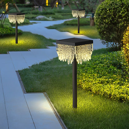 Square Waterproof Solar Outdoor Lawn Landscape Light