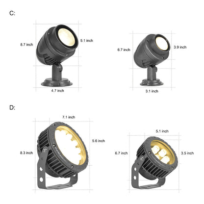 Waterproof Unique Outdoor Spotlight Lighting Tree Light Wall Light