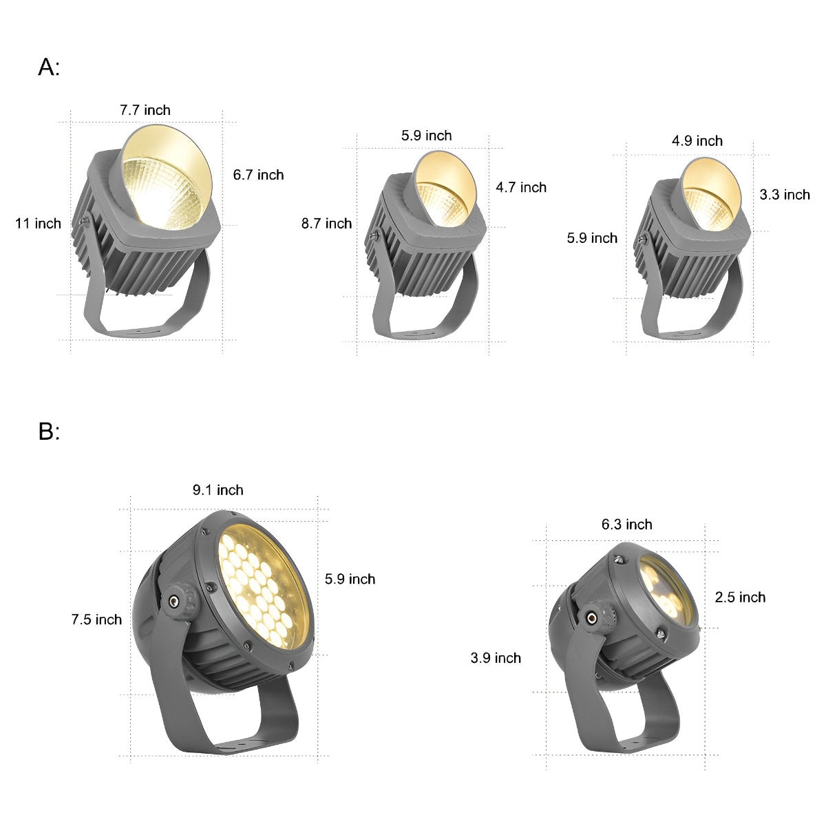 Waterproof Unique Outdoor Spotlight Lighting Tree Light Wall Light