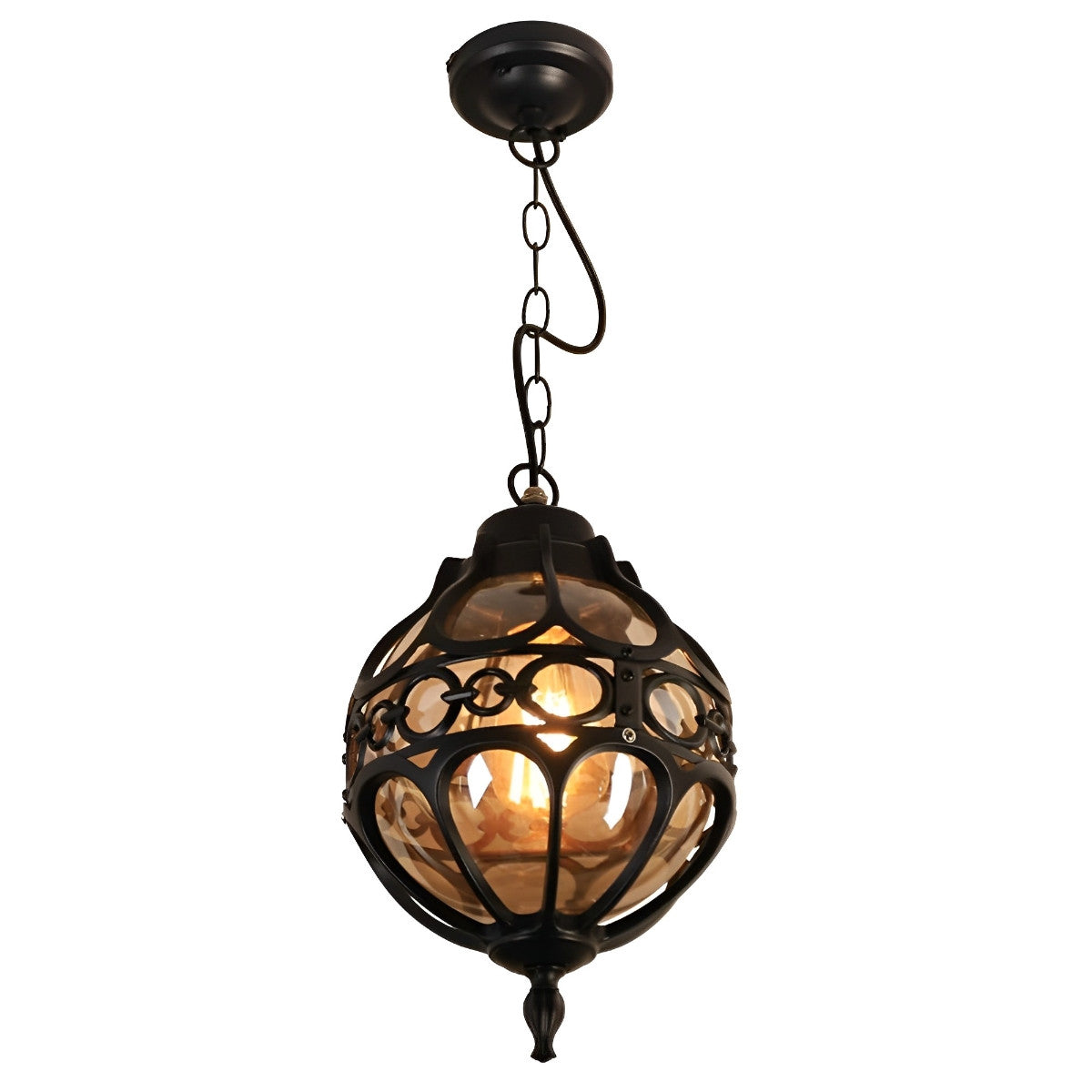 Waterproof Aluminum Glass Ball Outdoor Chandelier Light Hanging Light