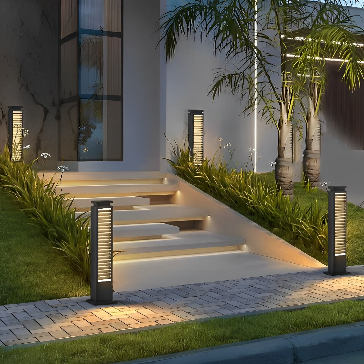 Waterproof Modern LED Path Lights Outdoor Post Lights