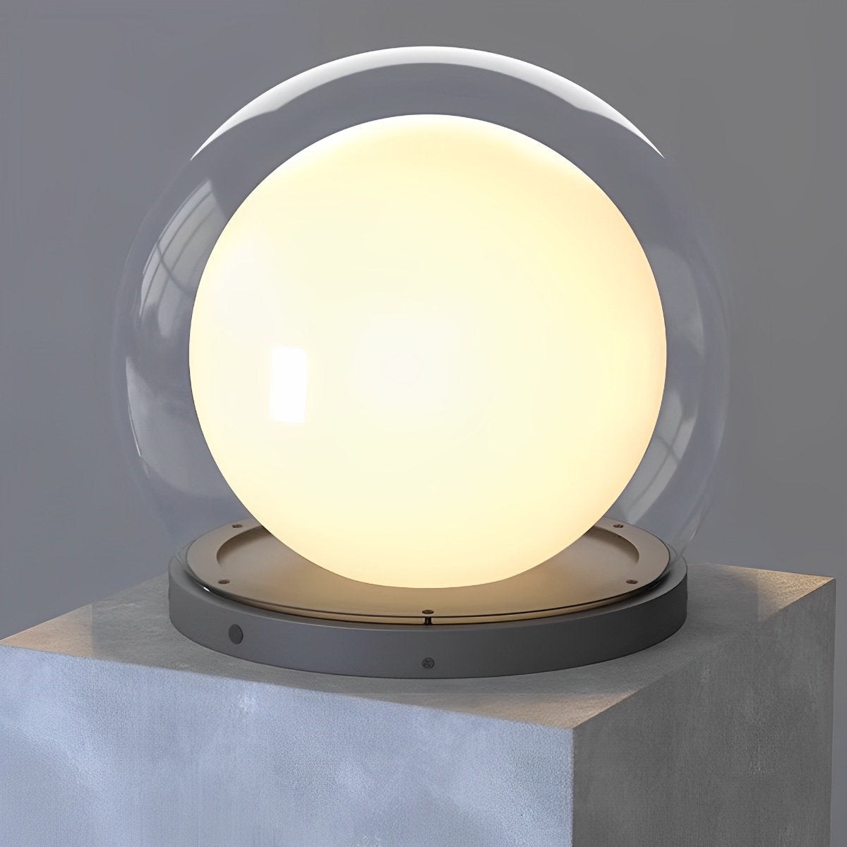 Waterproof Modern Moon Bubble Post Light Landscape Light