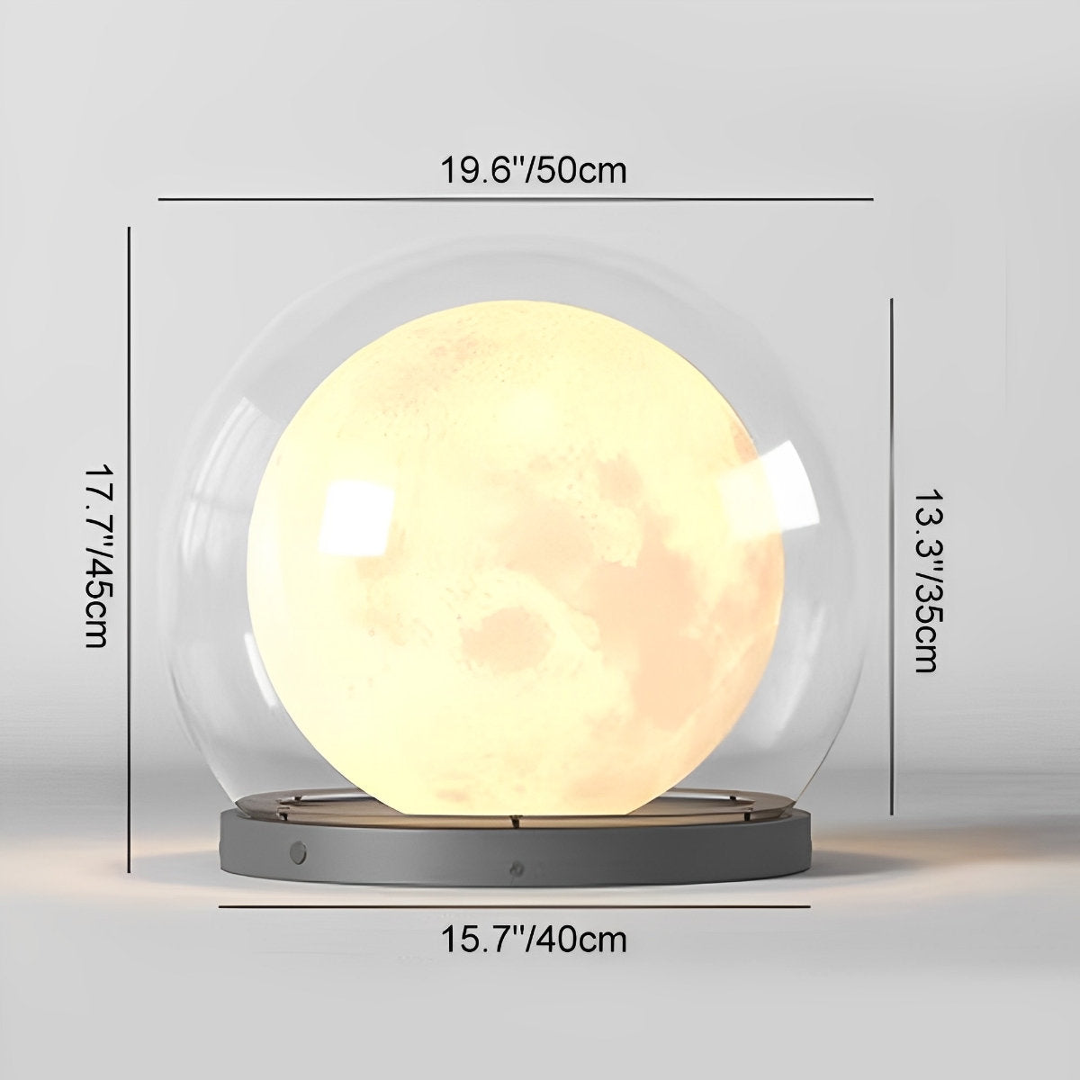 Waterproof Modern Moon Bubble Post Light Landscape Light