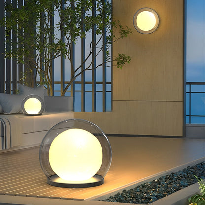 Waterproof Modern Moon Bubble Post Light Landscape Light