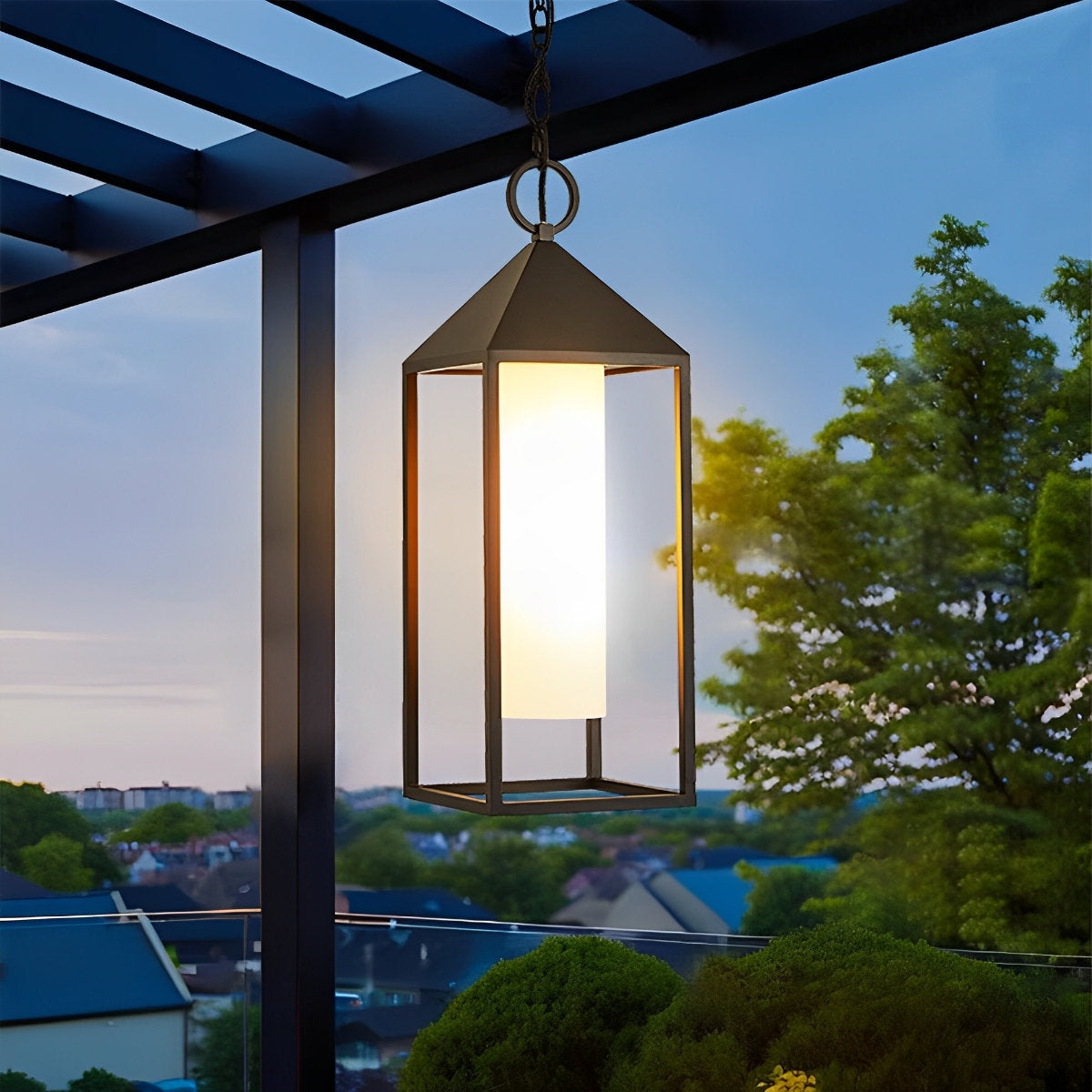 Waterproof Modern Outdoor Hanging Lantern Pendant Lights