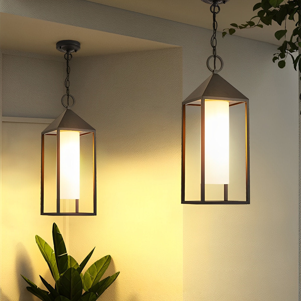 Waterproof Modern Outdoor Hanging Lantern Pendant Lights