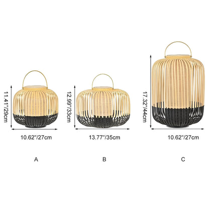 Waterproof Outdoor Bamboo Light Hanging Lanterns