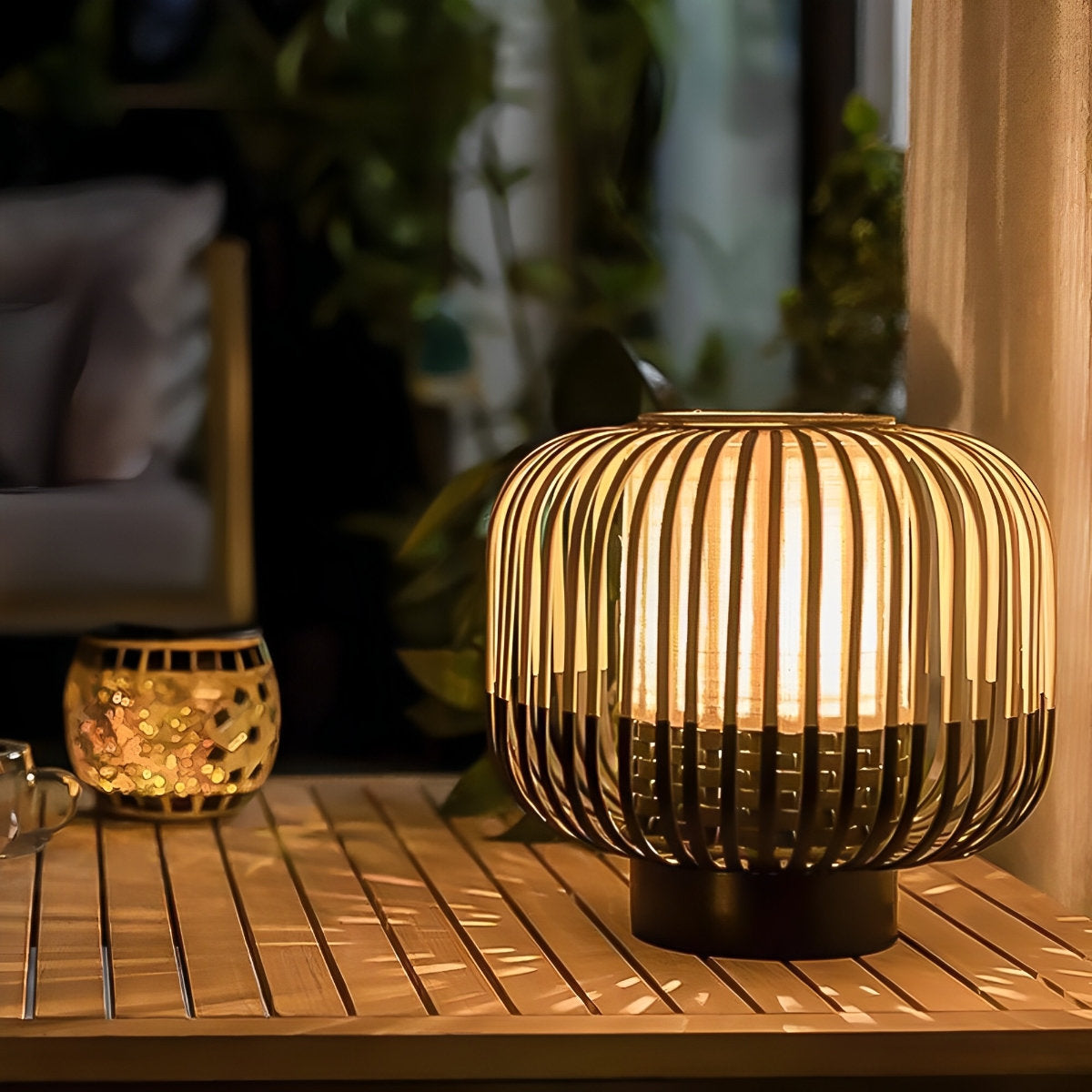 Waterproof Outdoor Bamboo Light Hanging Lanterns