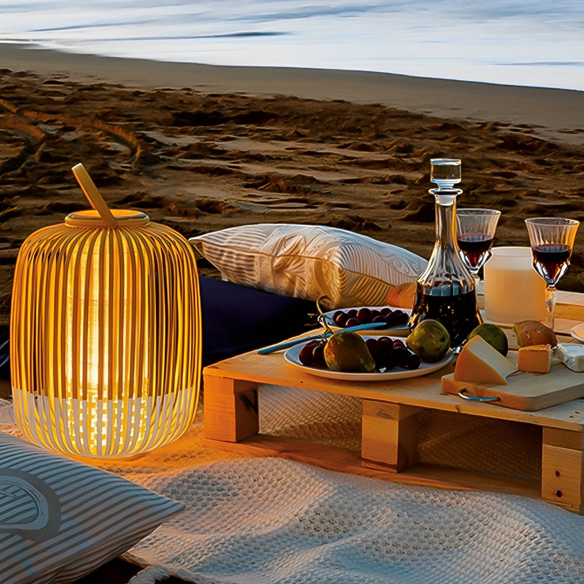 Waterproof Outdoor Bamboo Light Hanging Lanterns