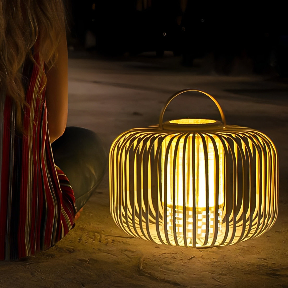 Waterproof Outdoor Bamboo Light Hanging Lanterns