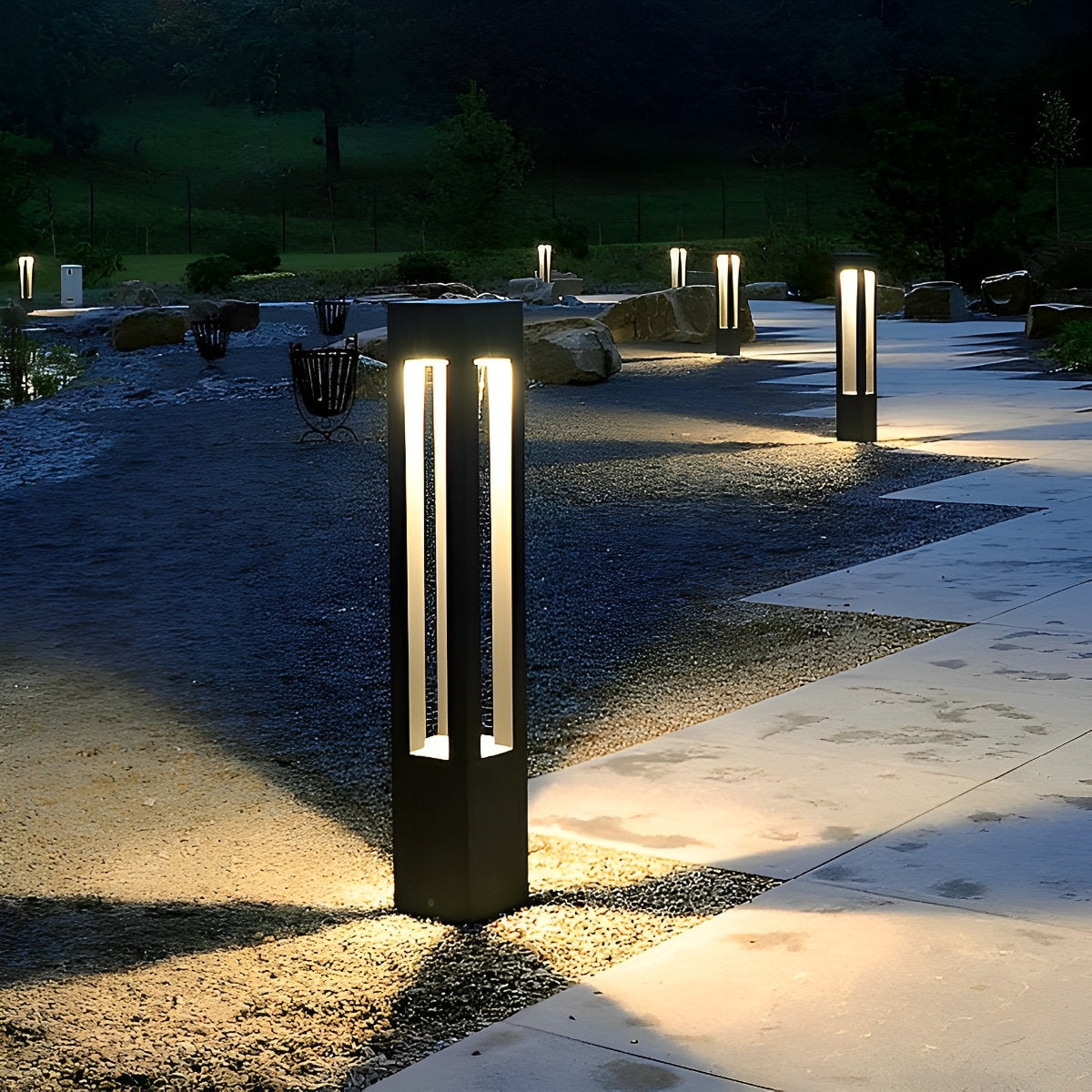 Waterproof Outdoor Garden LED Lawn Lamp Bollard Path Lights