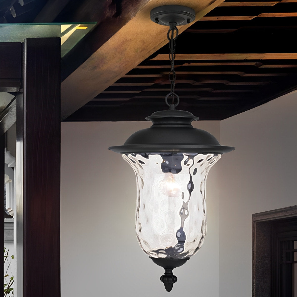 Waterproof Rustic Outdoor Hanging Lantern Pendant Lights