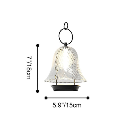 Waterproof Solar Bell Shape Outdoor Hanging Lights for Porch Garden