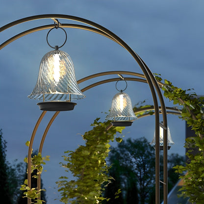 Waterproof Solar Bell Shape Outdoor Hanging Lights for Porch Garden