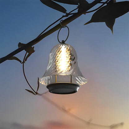 Waterproof Solar Bell Shape Outdoor Hanging Lights for Porch Garden