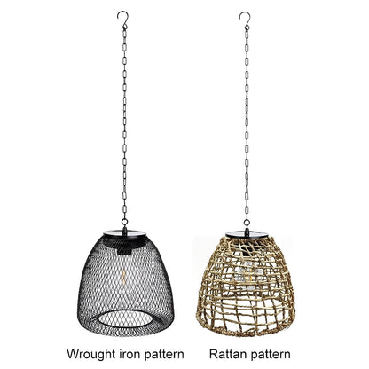 Waterproof Solar Bell Shaped Outdoor Lanterns Pendant Lights