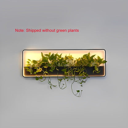 Waterproof Solar LED Outdoor Wall Light Plants Pot