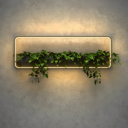 Waterproof Solar LED Outdoor Wall Light Plants Pot