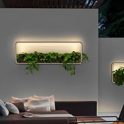 Waterproof Solar LED Outdoor Wall Light Plants Pot