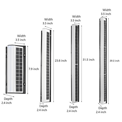 Waterproof  Solar Modern Rectangular Minimalist LED Strip Light