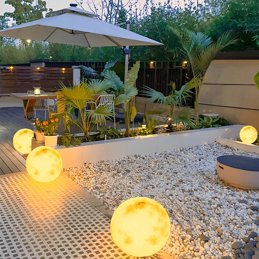 Waterproof Solar Moon Ball Lights Garden Landscape Lights