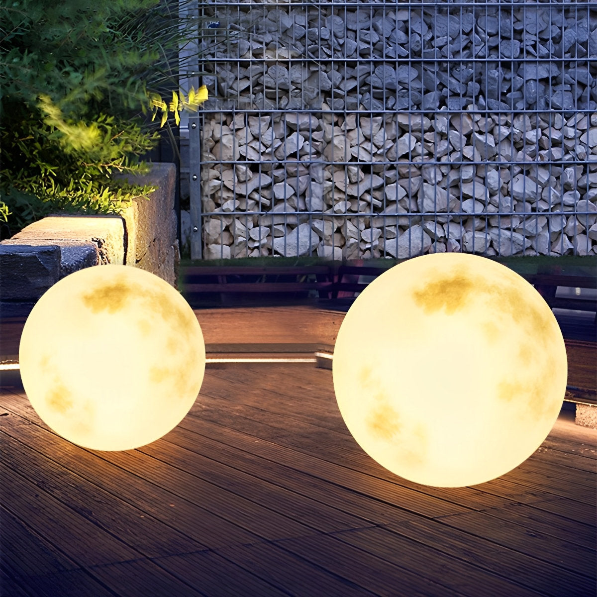 Waterproof Solar Moon Ball Lights Garden Landscape Lights