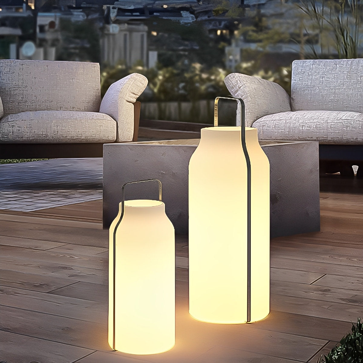 Waterproof Solar Vase Shape LED Outdoor Floor Lamp